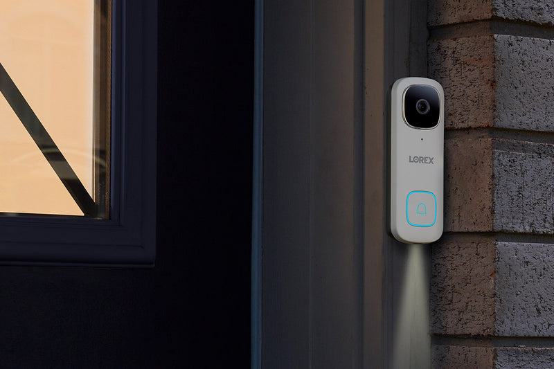 Lorex 2K Wi-Fi Video Doorbell (Wired, 32GB)